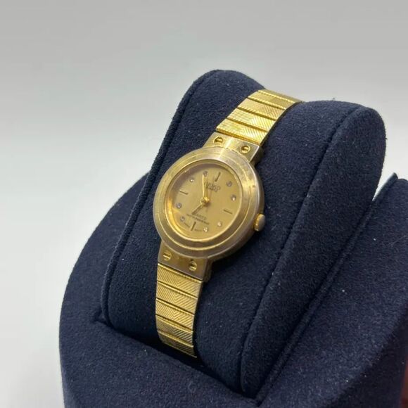 Vintage Seiko Quartz Diamond Dial Gold Tone Women\'s Watch 7431-7010 main image 5